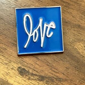 Blue Love Enamel Pin